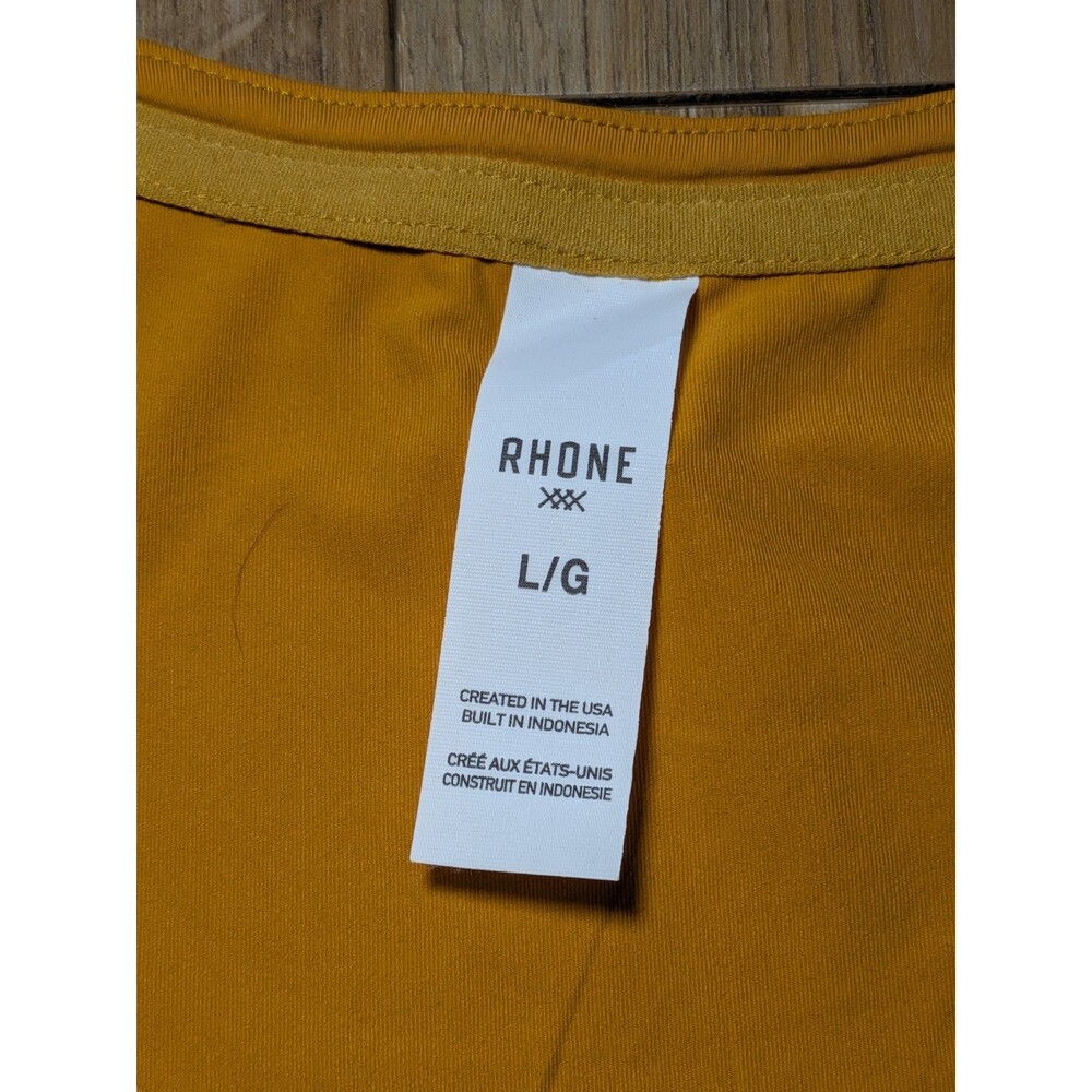 NWT Rhone Extra Mile Performance Singlet Harvest Brown/ Autumn Gold Men's Sz L - Picture 3 of 12